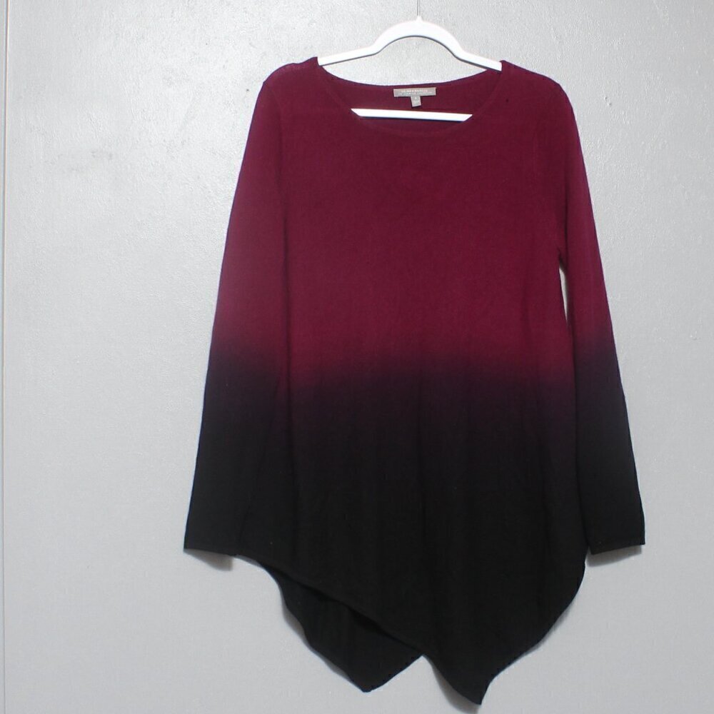 Neiman Marcus purple ombre cashmere sweater